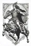 alexander the great tattoo design idea