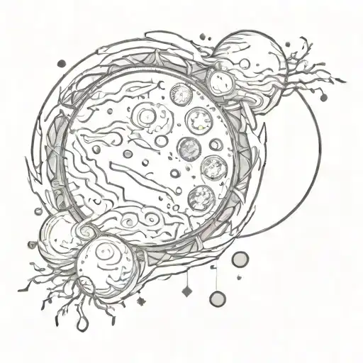 full moons tattoo design idea