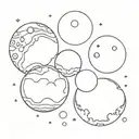 full moons, celestial, tattoo design idea