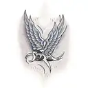 shoulder wings tattoo design idea