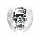 Frankenstein tattoo design idea