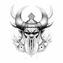 símbolo viking, asa celestial, corvos e constelações  tattoo design idea