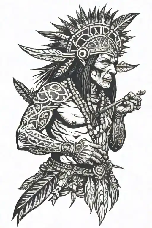 Medicine Man tattoo design idea