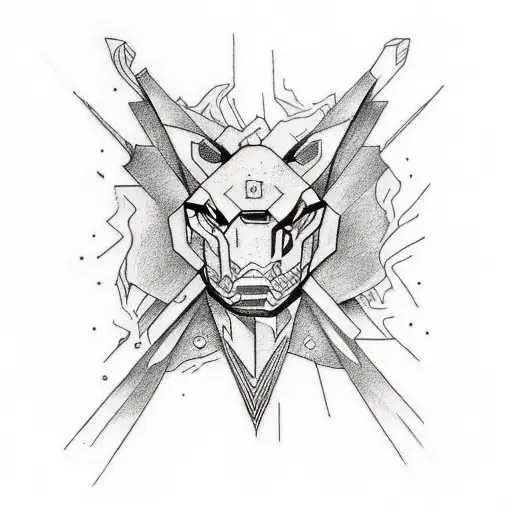 A tattoo design inspired by your favorite song lyrics intertwined with elements from your favorite video game tattoo design idea