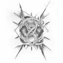 A tattoo design inspired by your favorite song lyrics intertwined with elements from your favorite video game tattoo design idea