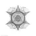 sunflowers music notes Moon pentacle full sleeve tattoo design idea