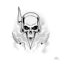 Grim Reaper tattoo design idea