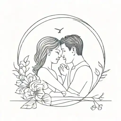A and G always together, family,love tattoo design idea