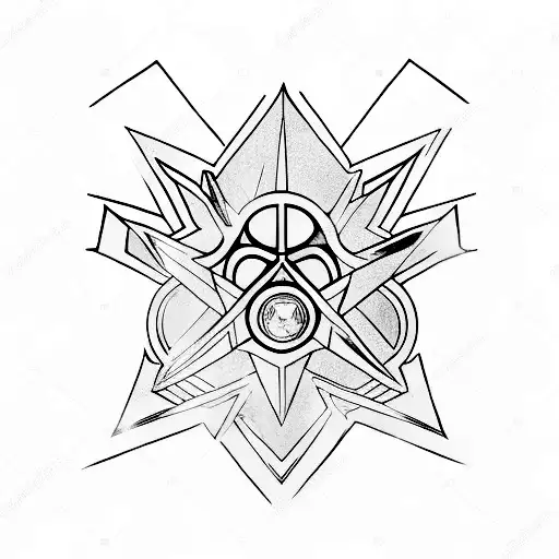 Captain Marvel with glowing fists tattoo design idea