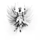 Icarus tattoo design idea