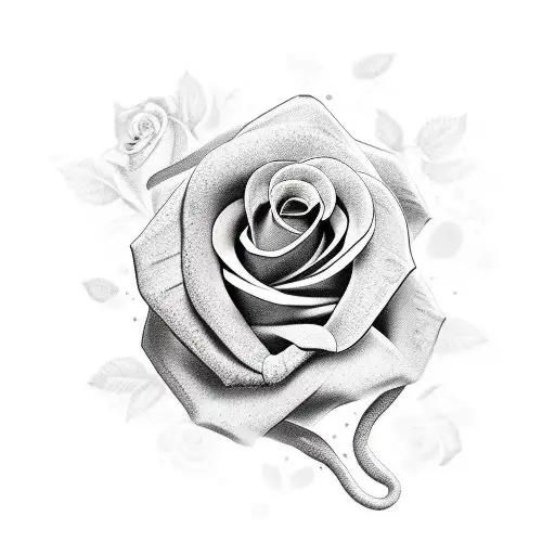 tattoo above the elbow. Roses and snake tattoo design idea