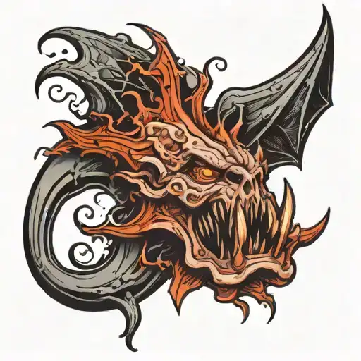 Design a full-hand tattoo, starting from the book of the hand to the wrist. The central theme should feature Dracula  tattoo design idea