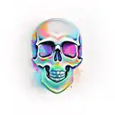 skull cry tattoo design idea