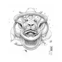 aquarium taurus and leo in one piece tattoo design idea