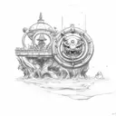 aquarium taurus and leo in one piece tattoo design idea