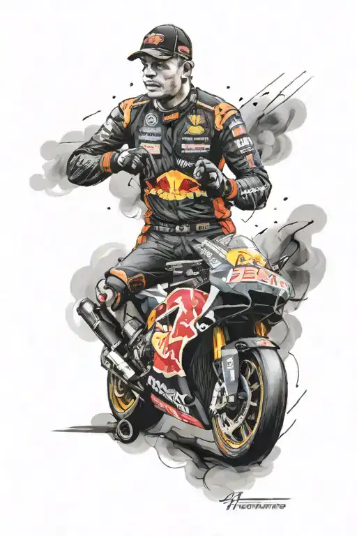 Max Verstappen tattoo design idea
