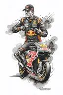 Max Verstappen tattoo design idea