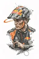 Max Verstappen tattoo design idea