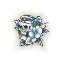 coffin tattoo design idea