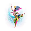 balinese dancer tattoo design idea