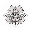 Cactus, spade, casino tattoo design idea