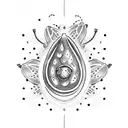 avocado on a ufo tattoo design idea