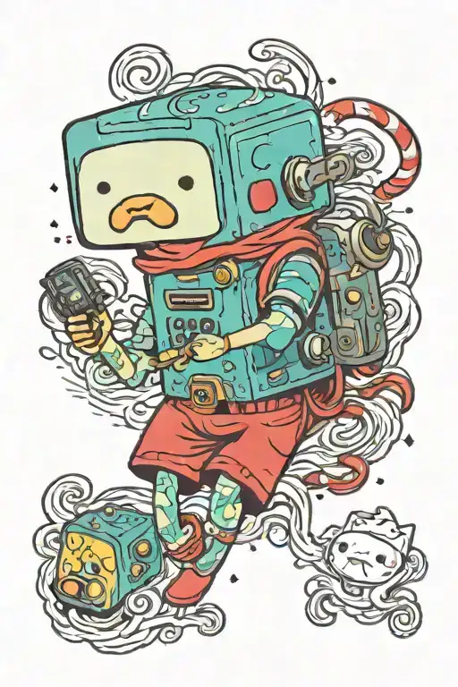bmo adventure time tattoo design idea