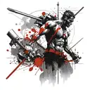 incorporate David and goliath with violence with a modern twist tattoo design idea