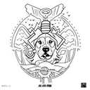 "josh allen is a dog and this is a song called godspeed" 3/10/24 tattoo design idea