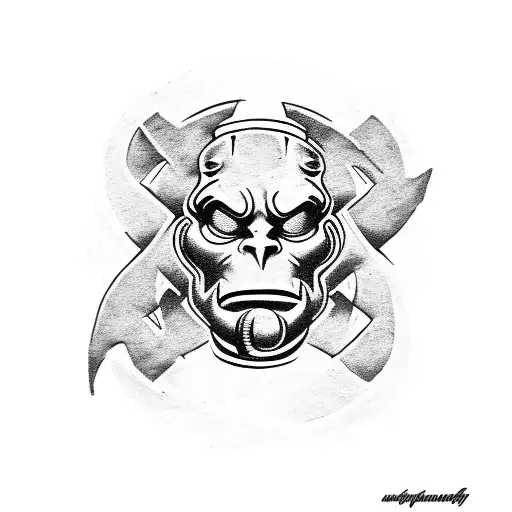 hellboy tattoo design idea