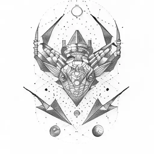 Constellation of Gemini Scorpio and libra tattoo design idea