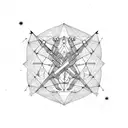 Constellation of Gemini Scorpio and libra tattoo design idea