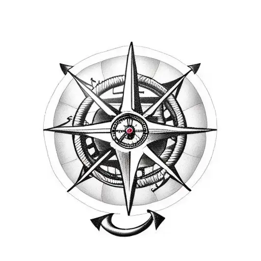 Anchor, Compass, Clock, Ship, Ship Wheel, Lighthouse,  tattoo design idea