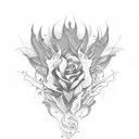 Fan tattoo design idea