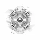 Fan tattoo design idea