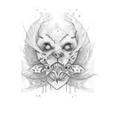 Fan tattoo design idea