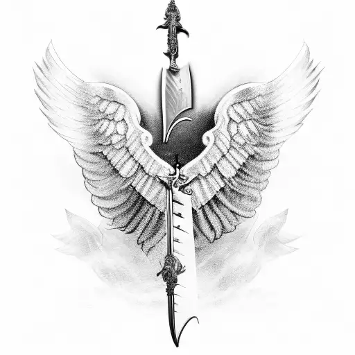 3,839 Angel Wings Tattoo Outline Images, Stock Photos, 3D objects, &  Vectors | Shutterstock