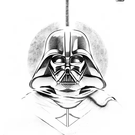 star wars darth vader, darth revan, luke skywalker, obiwan kenobi, anakin skywalker, darth maul, xwing star destroyer tattoo design idea
