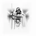 darth vader vs luke skywalker tattoo design idea