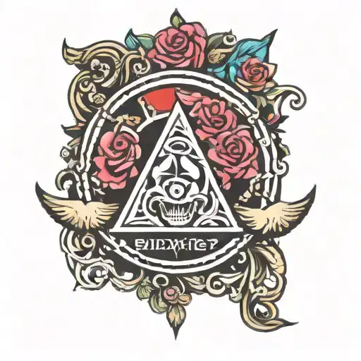 blink 182 logo tattoo design idea