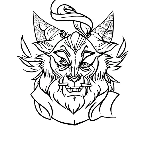 beauty and the beast partner tattoo design idea