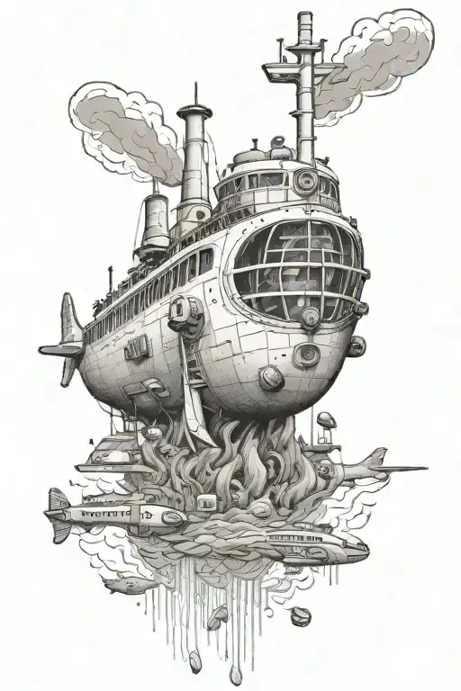 yellow submarine  tattoo design idea