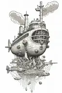 yellow submarine  tattoo design idea