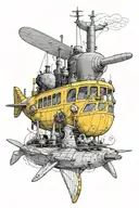 yellow submarine  tattoo design idea