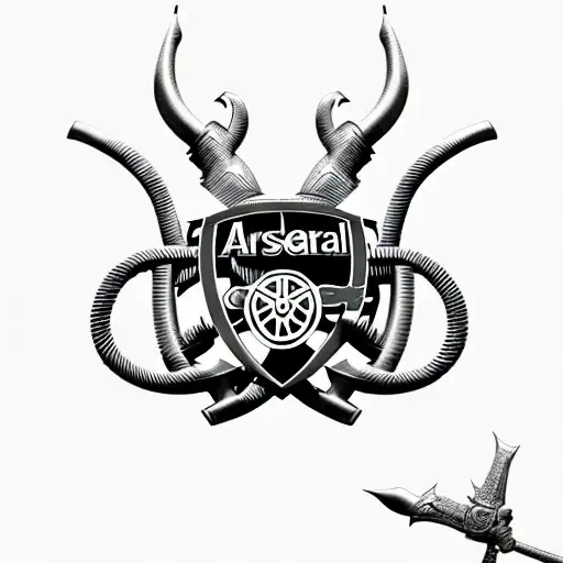 arsenal hogwarts tattoo design idea