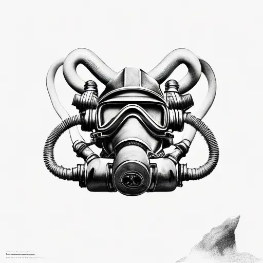 ox rebreather tattoo design idea