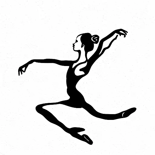 ballerina tattoo design idea