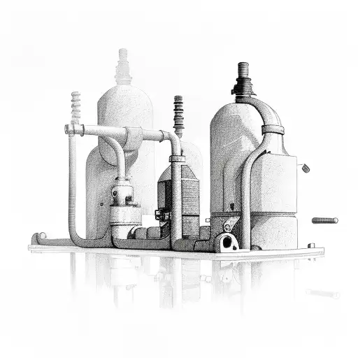 diving cylinders tattoo design idea