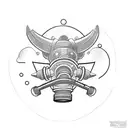 rebreather diving OX tattoo design idea