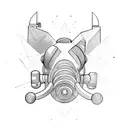 rebreather diving OX tattoo design idea